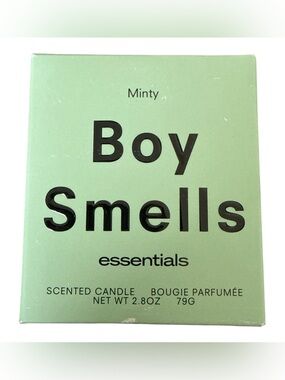 NEW Boy Smells Minty Scented Candle — Green 2.8 oz